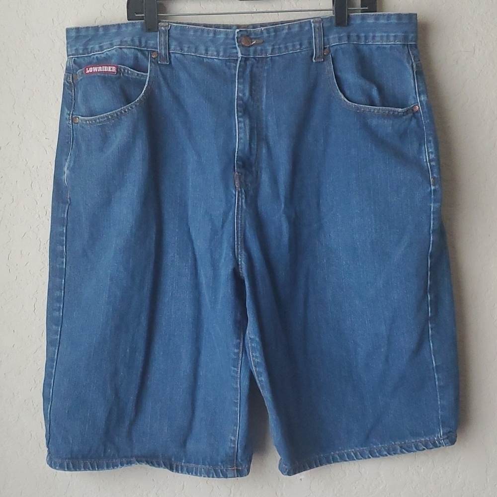 VTG Lowrider Jean Shorts Mens 42 100% cotton Baggy Y2K Denim